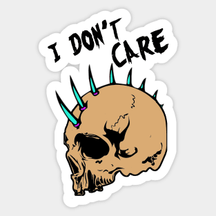 Mohawk Skull Tshirt Sticker